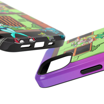 Zombie Arcade Phone Case — Colorful Cartoon Horror Impact-Resistant iPhone Cover