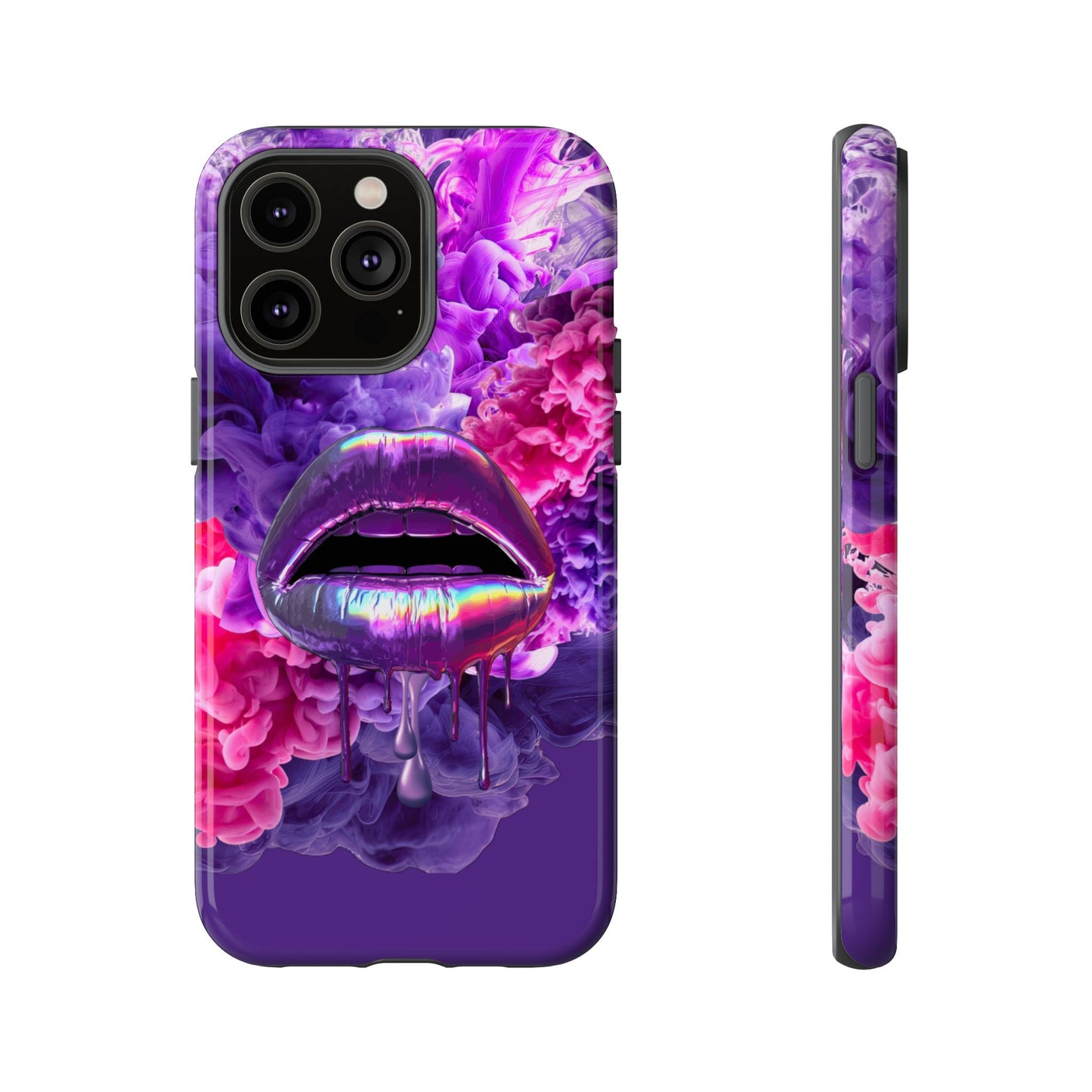Protective Phone Case – Purple Haze Lips