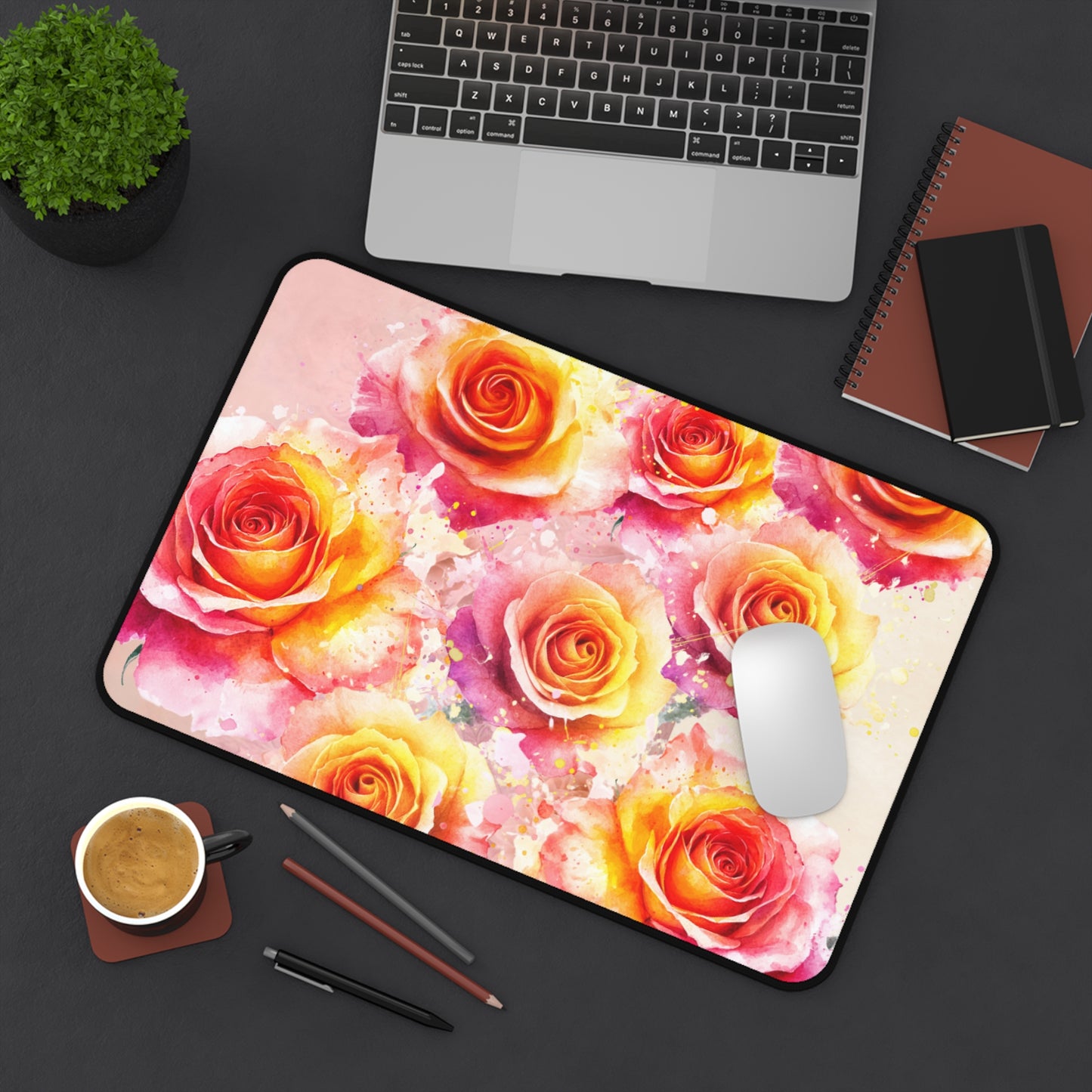 Desk Mat – Sunset Roses