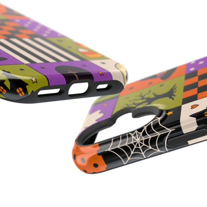 Wireless-Charging Compatible Case – Spooky Patchwork