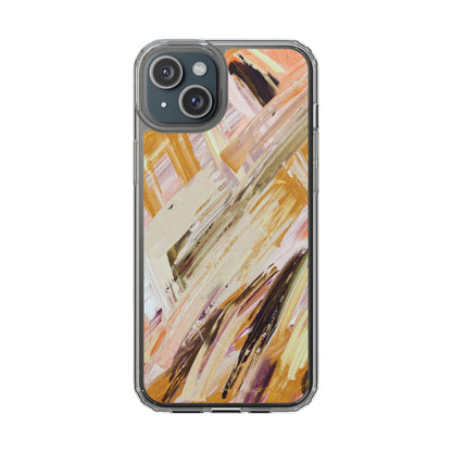Clear Phone Case – Brush & Bronze