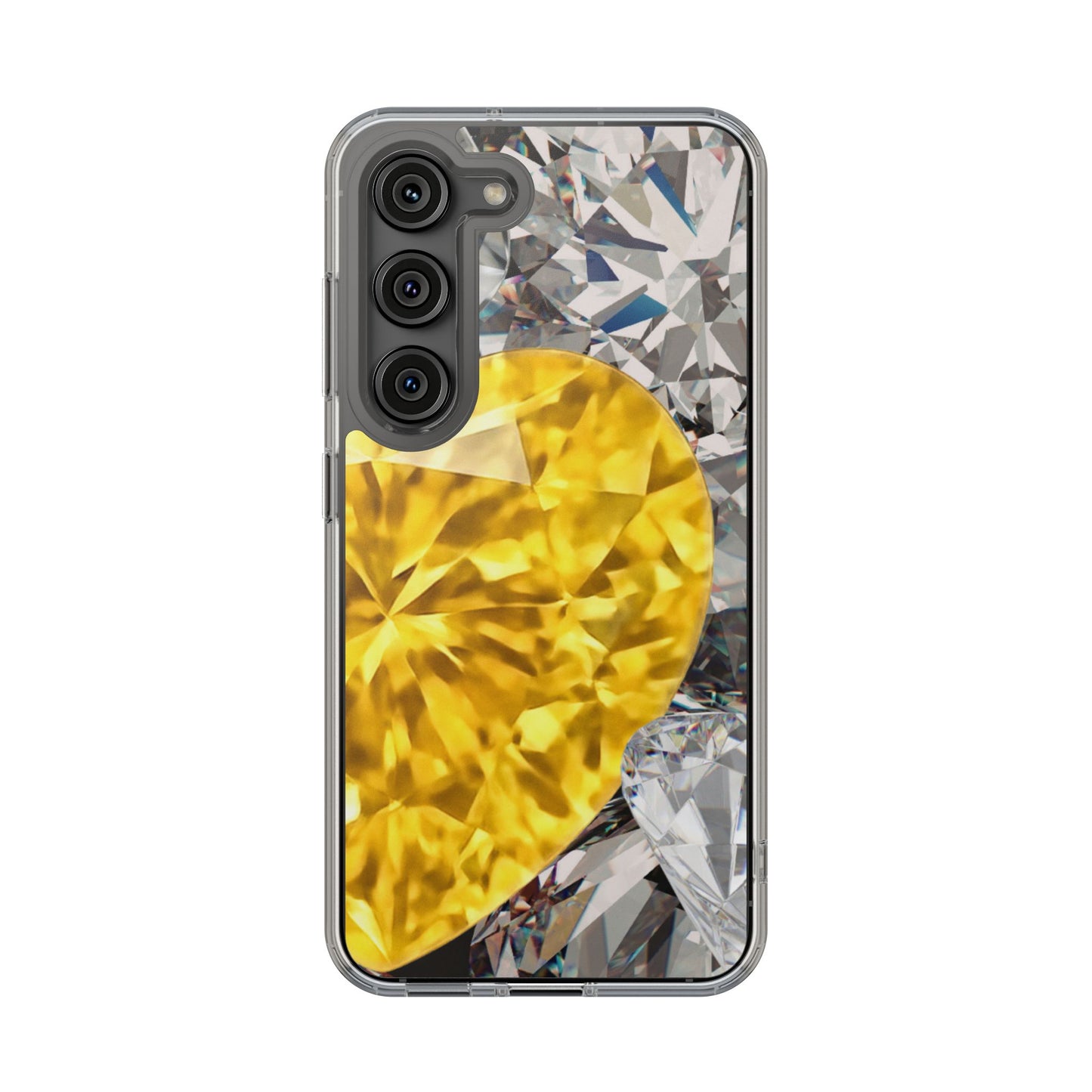 Clear Phone Case – Heart of Gold