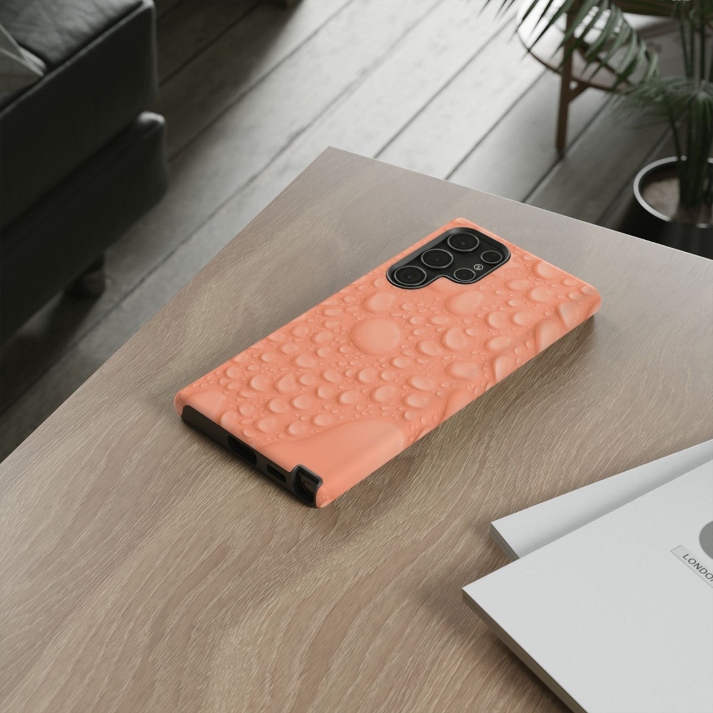 Protective Phone Case – Apricot Rain