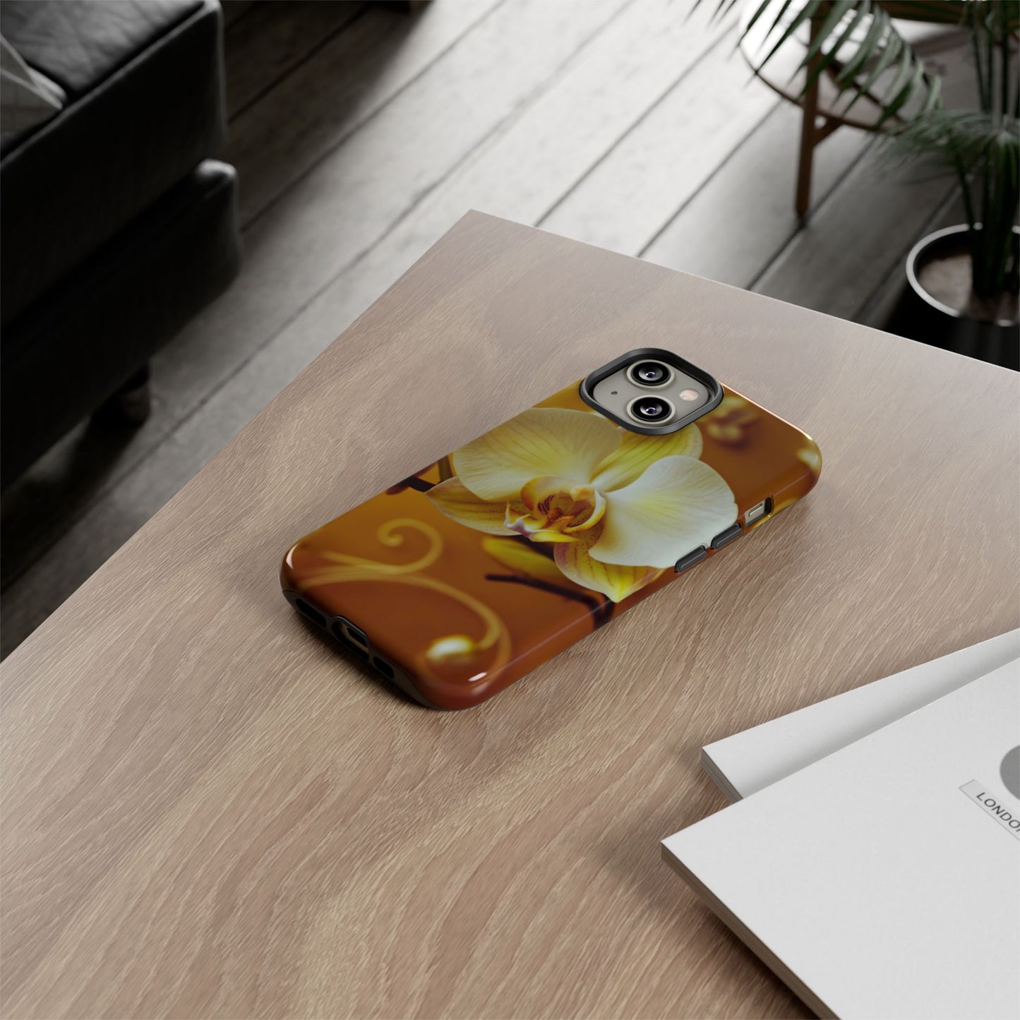 Protective Phone Case – Amber Orchid