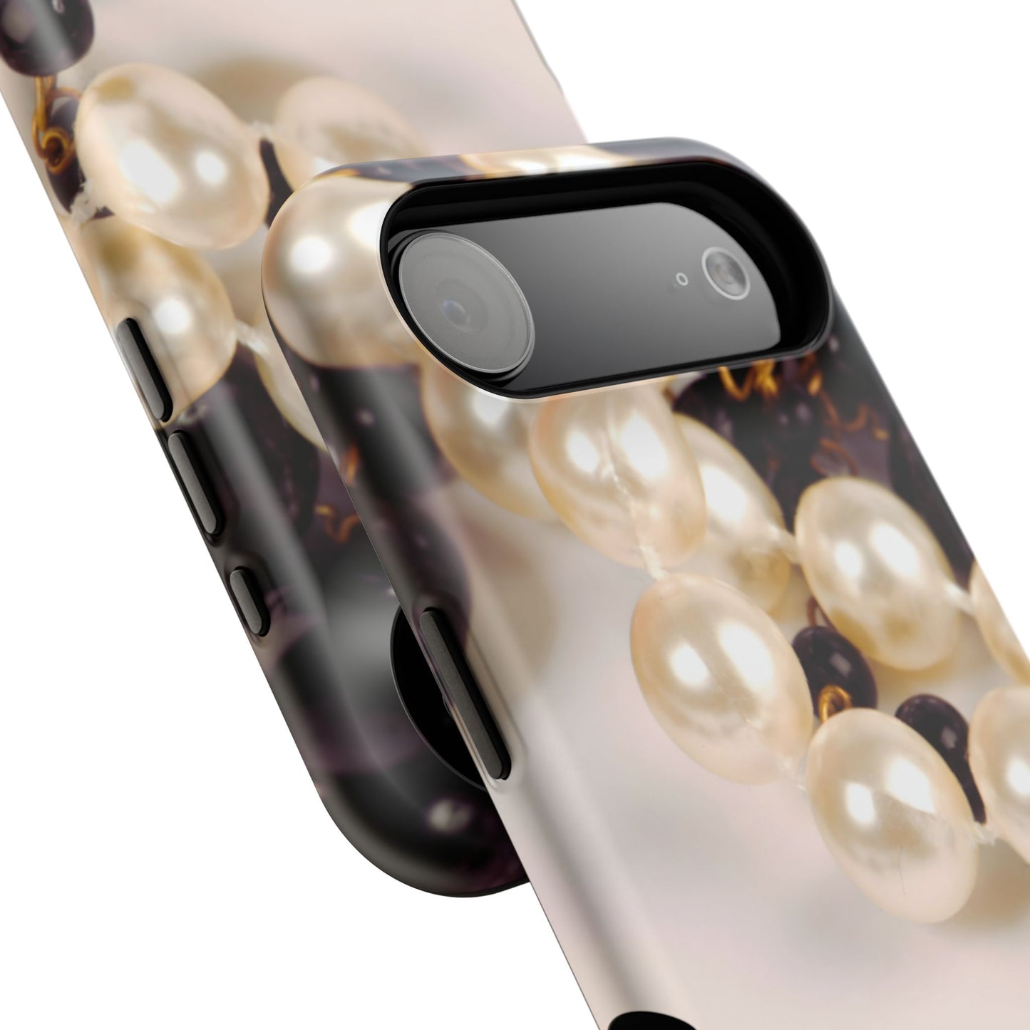 Impact-Resistant Phone Case – Noir Pearl