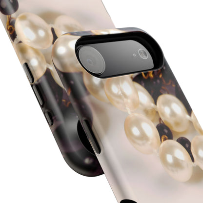 Impact-Resistant Phone Case – Noir Pearl