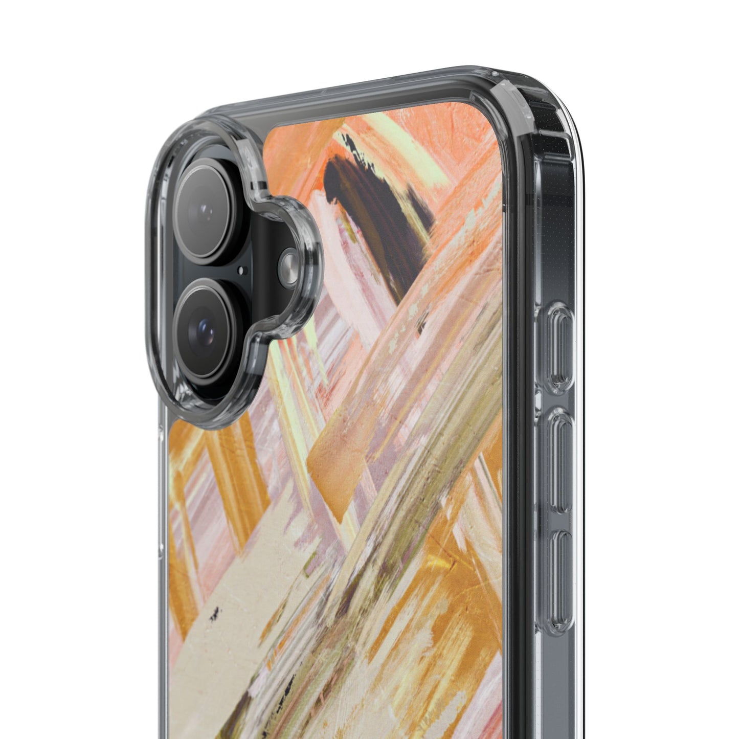 Clear Phone Case – Brush & Bronze