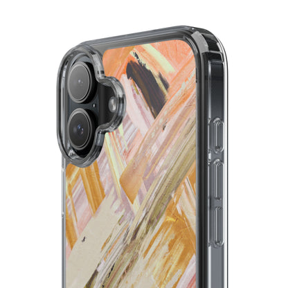 Clear Phone Case – Brush & Bronze