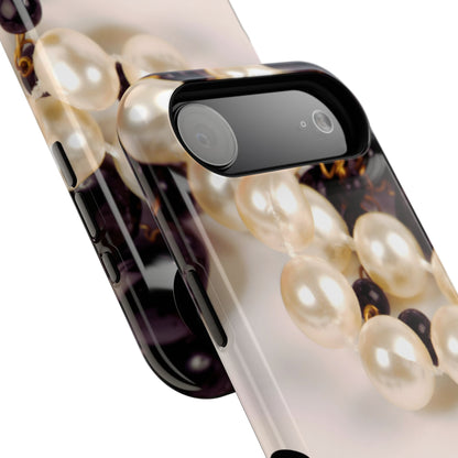 Impact-Resistant Phone Case – Noir Pearl