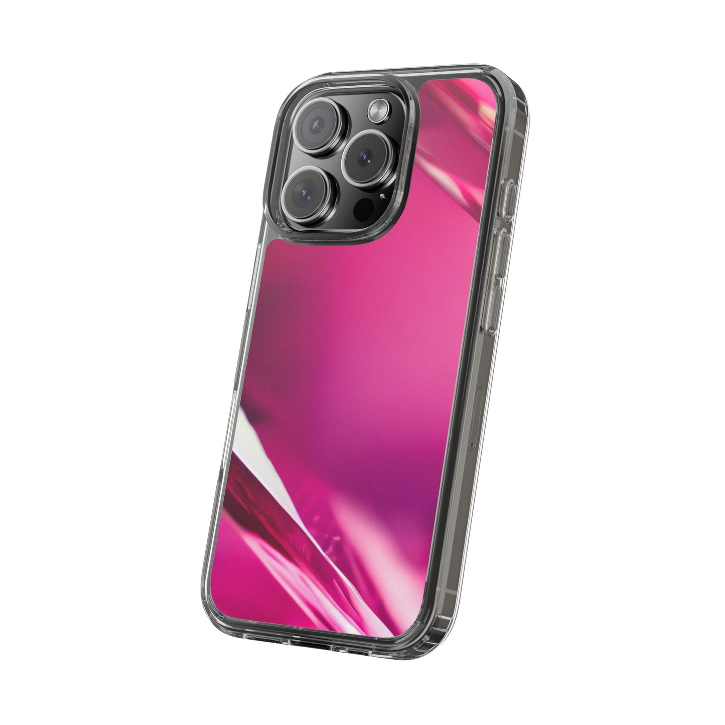 Clear Phone Case – Magenta Motion