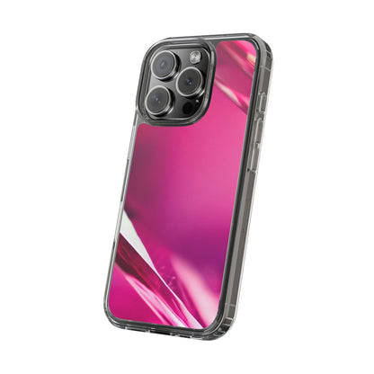 Clear Phone Case – Magenta Motion