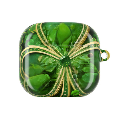 Earbud Case Cover – Lucky Clover Shamrock Kiss