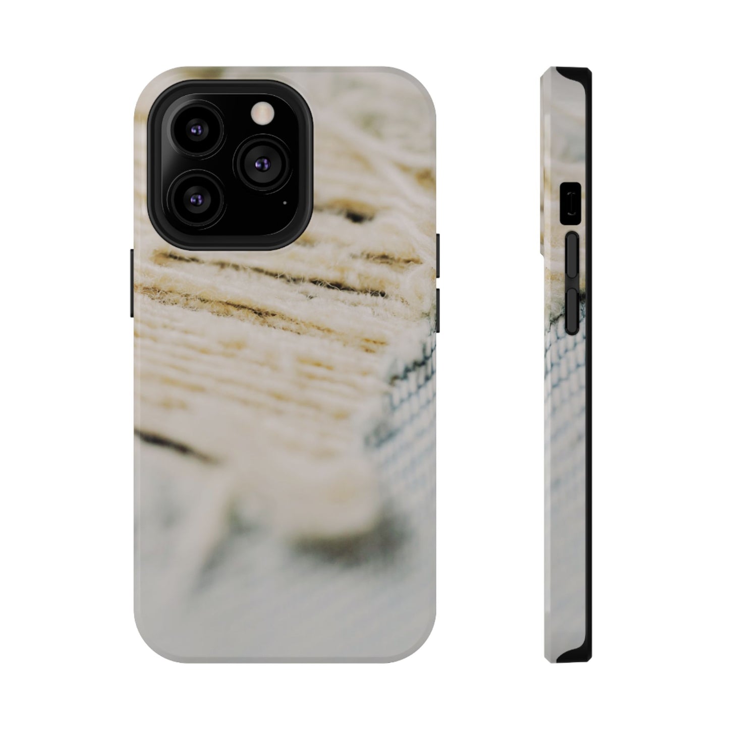 Impact-Resistant Phone Case – Woven Warmth