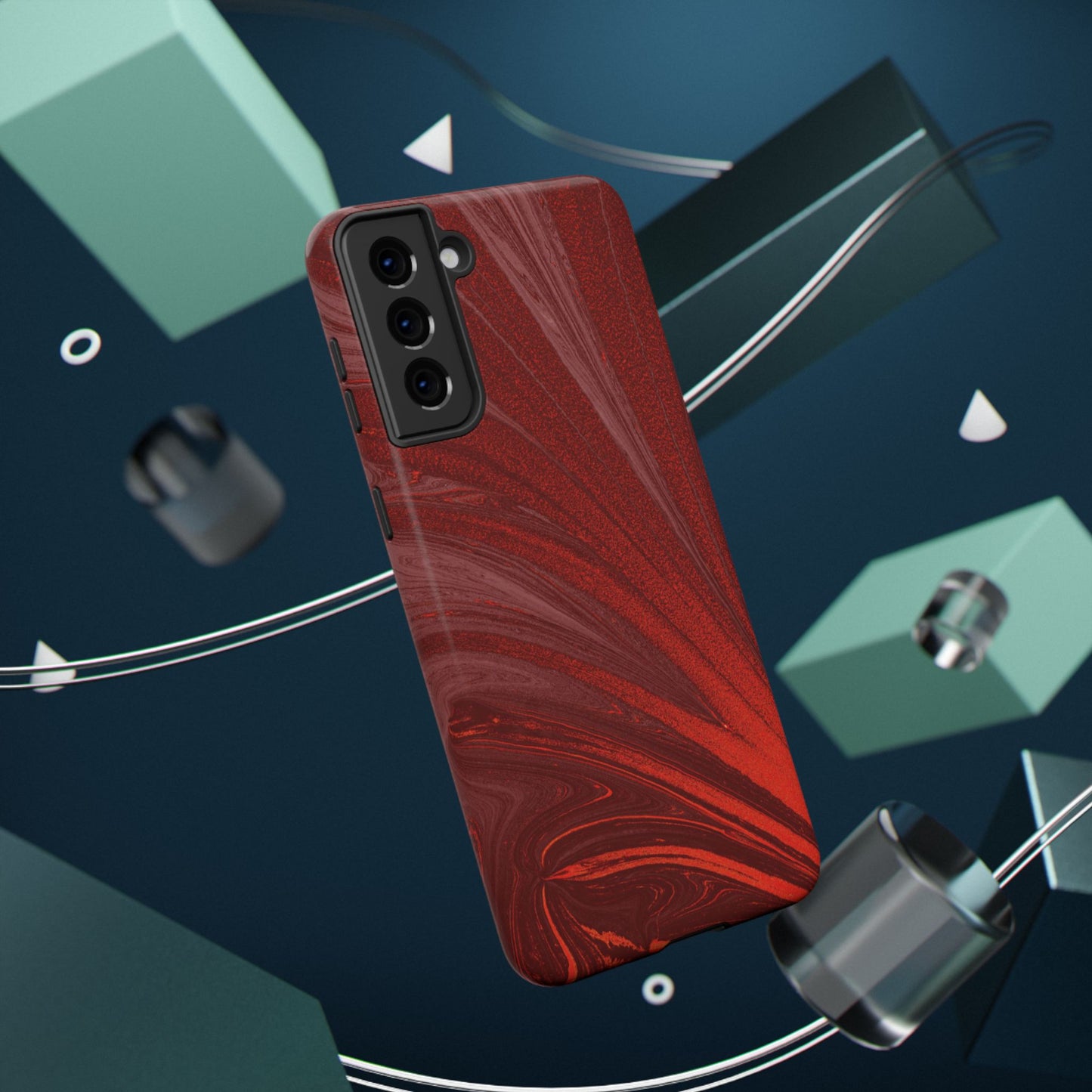 Impact-Resistant Phone Case — Crimson Current