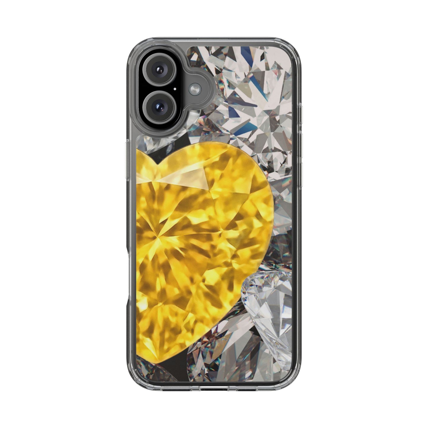 Clear Phone Case – Heart of Gold