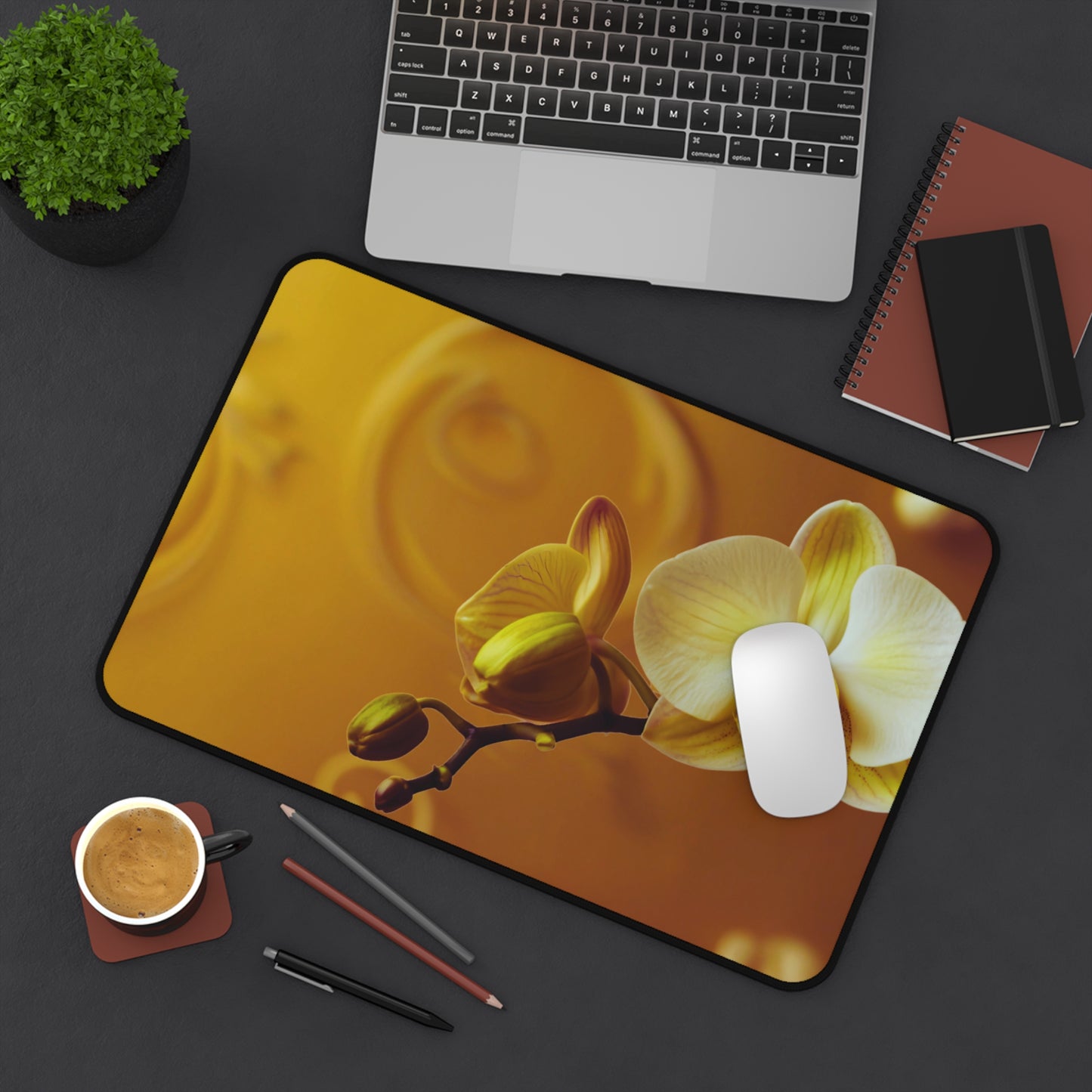 Desk Mat – Amber Orchid