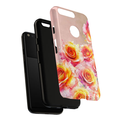 Protective Phone Case – Sunset Roses