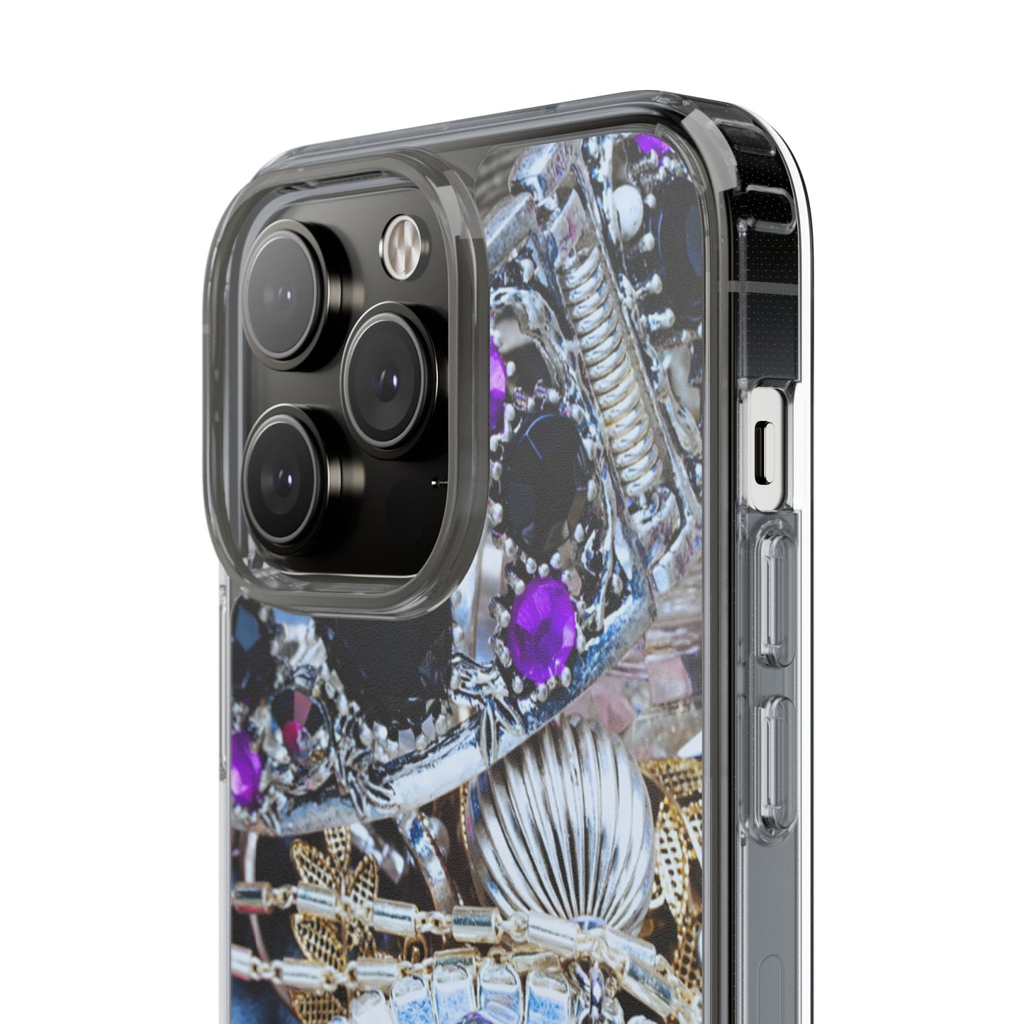 Clear Phone Case – Chrome Jewel