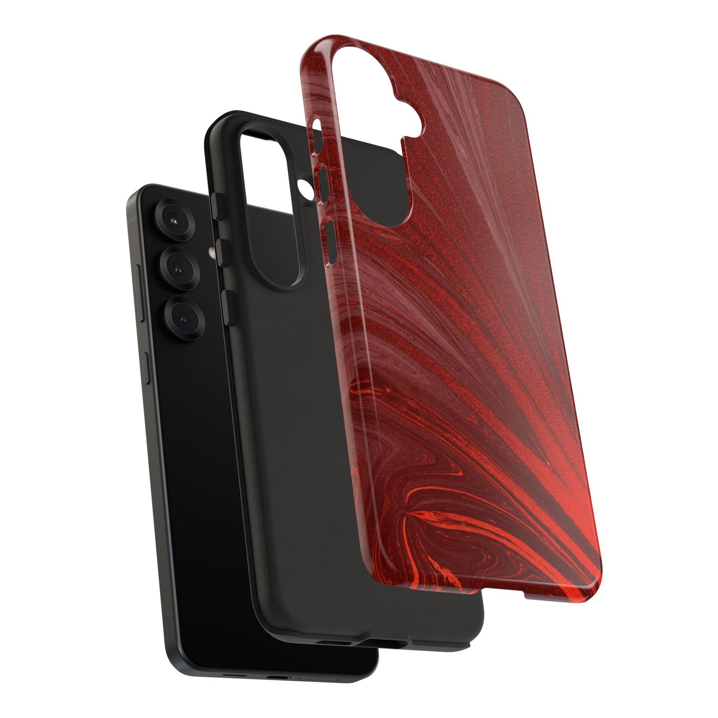 Protective Phone Case – Crimson Current