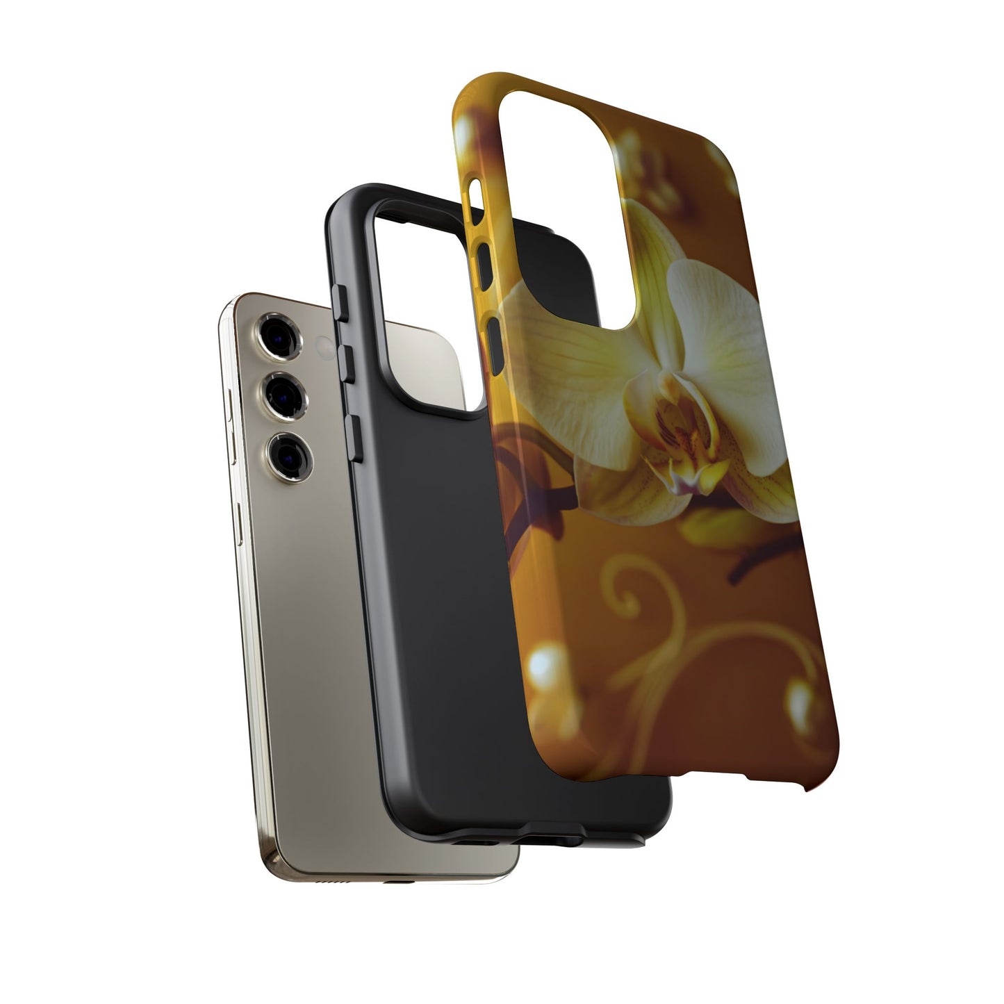 Protective Phone Case – Amber Orchid