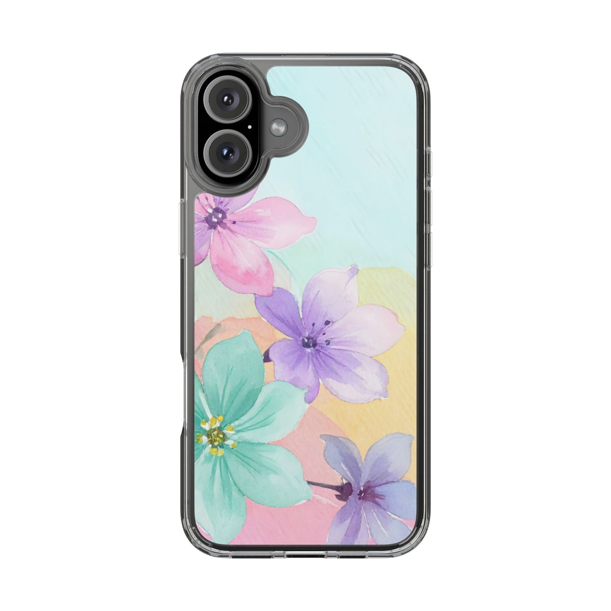 Clear Phone Case – Water Petal