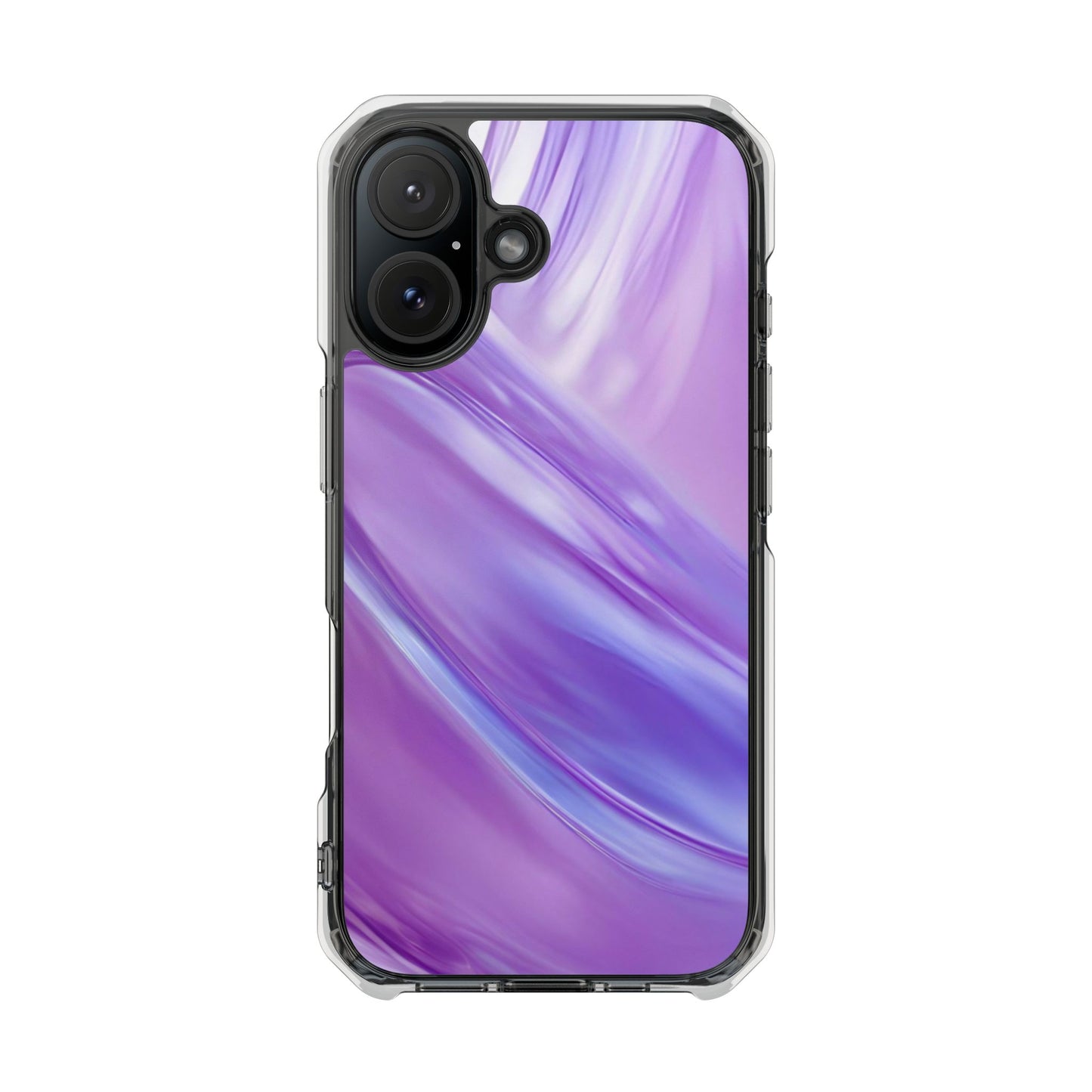 Clear Magnetic Phone Case – Lavender Wave