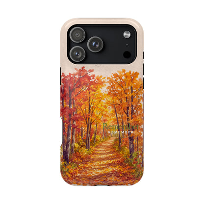 Wireless-Charging Compatible Case – Autumn Remembered – Compatible with iPhone 13–17 & Samsung Galaxy S25–S26 Series