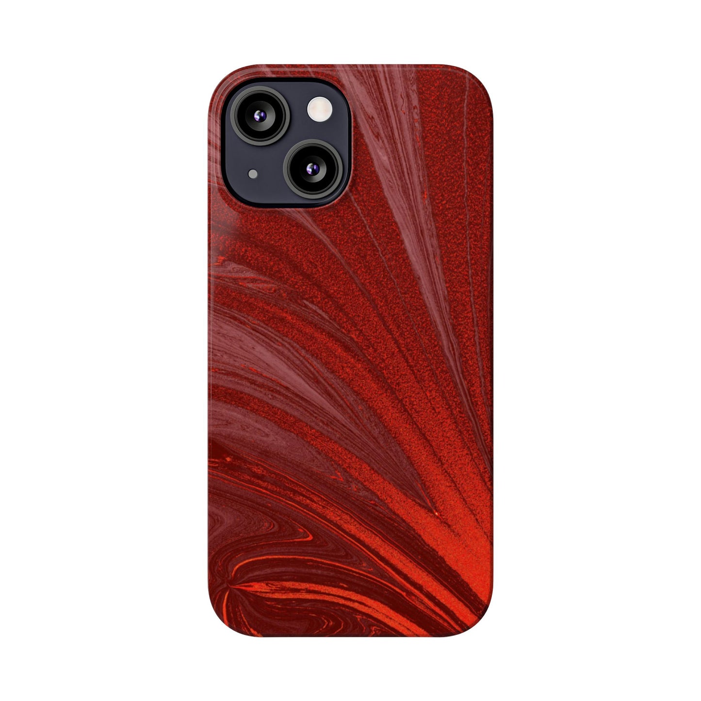 Slim Phone Case — Crimson Current