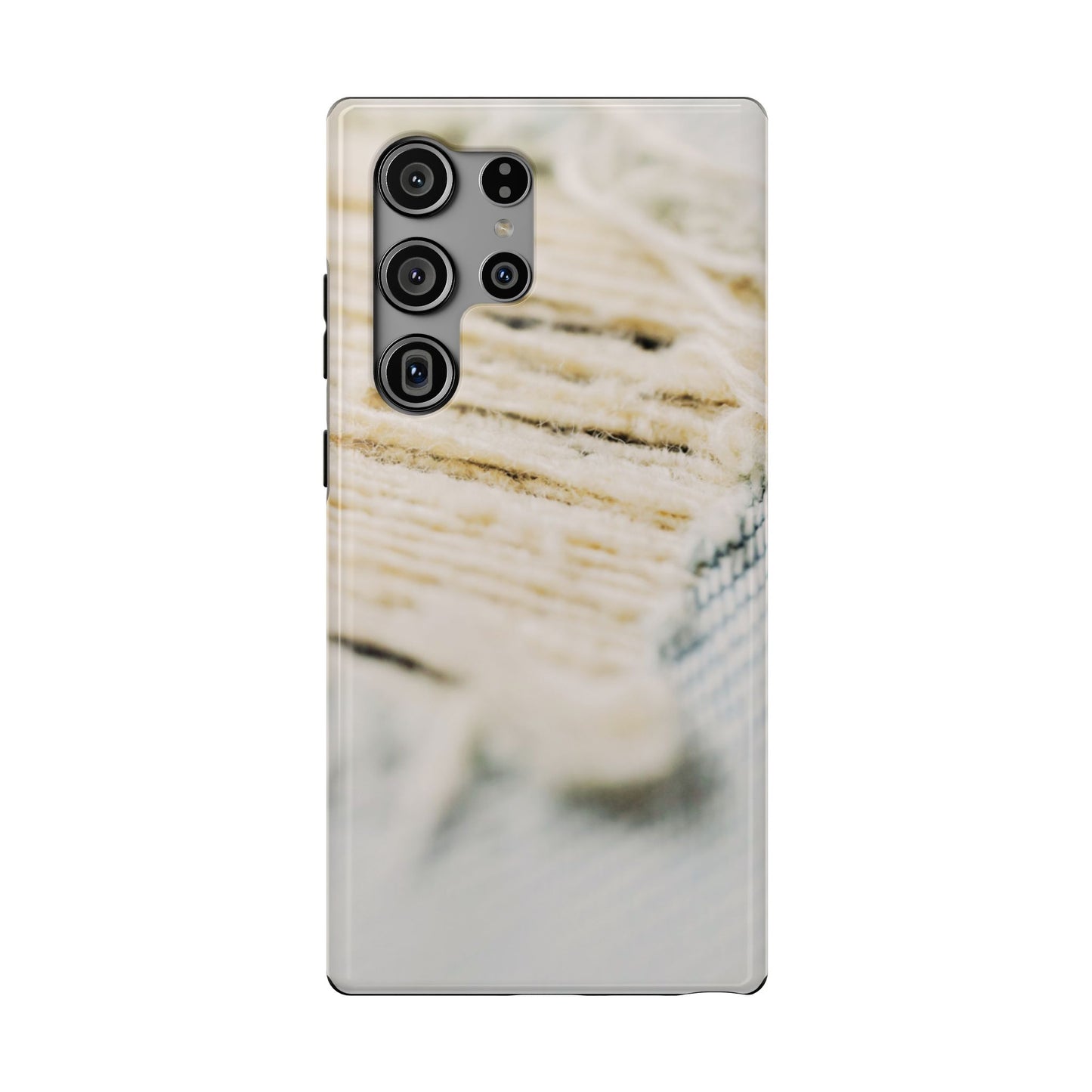 Impact-Resistant Phone Case – Woven Warmth