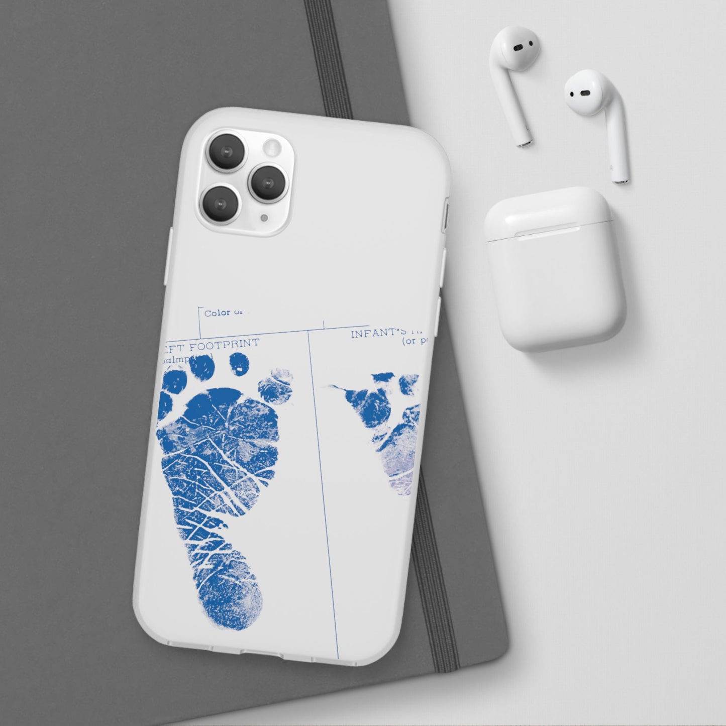 Flexi Case – Mom’s Little Blue Footprints