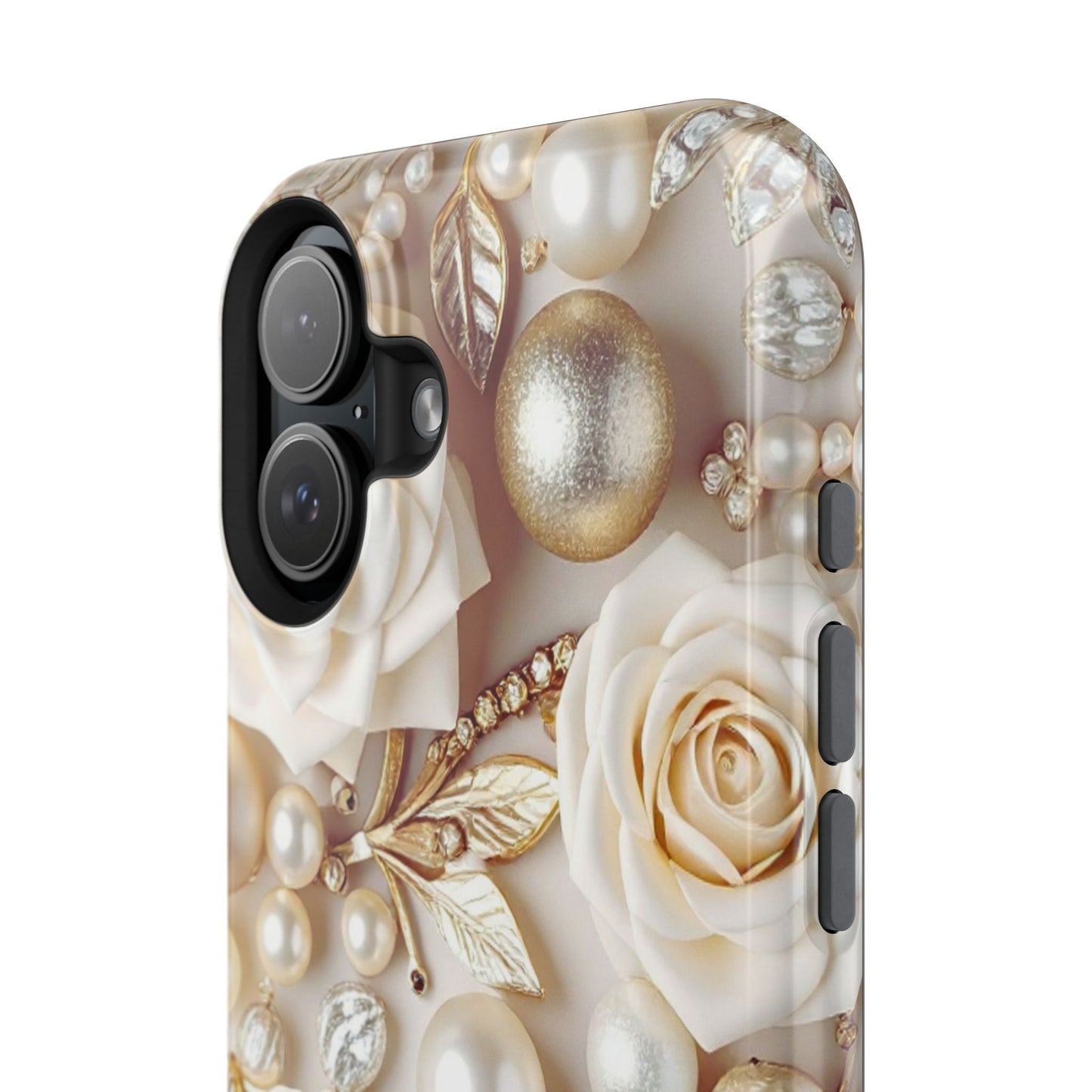 Impact-Resistant Phone Case – Ivory Opulence
