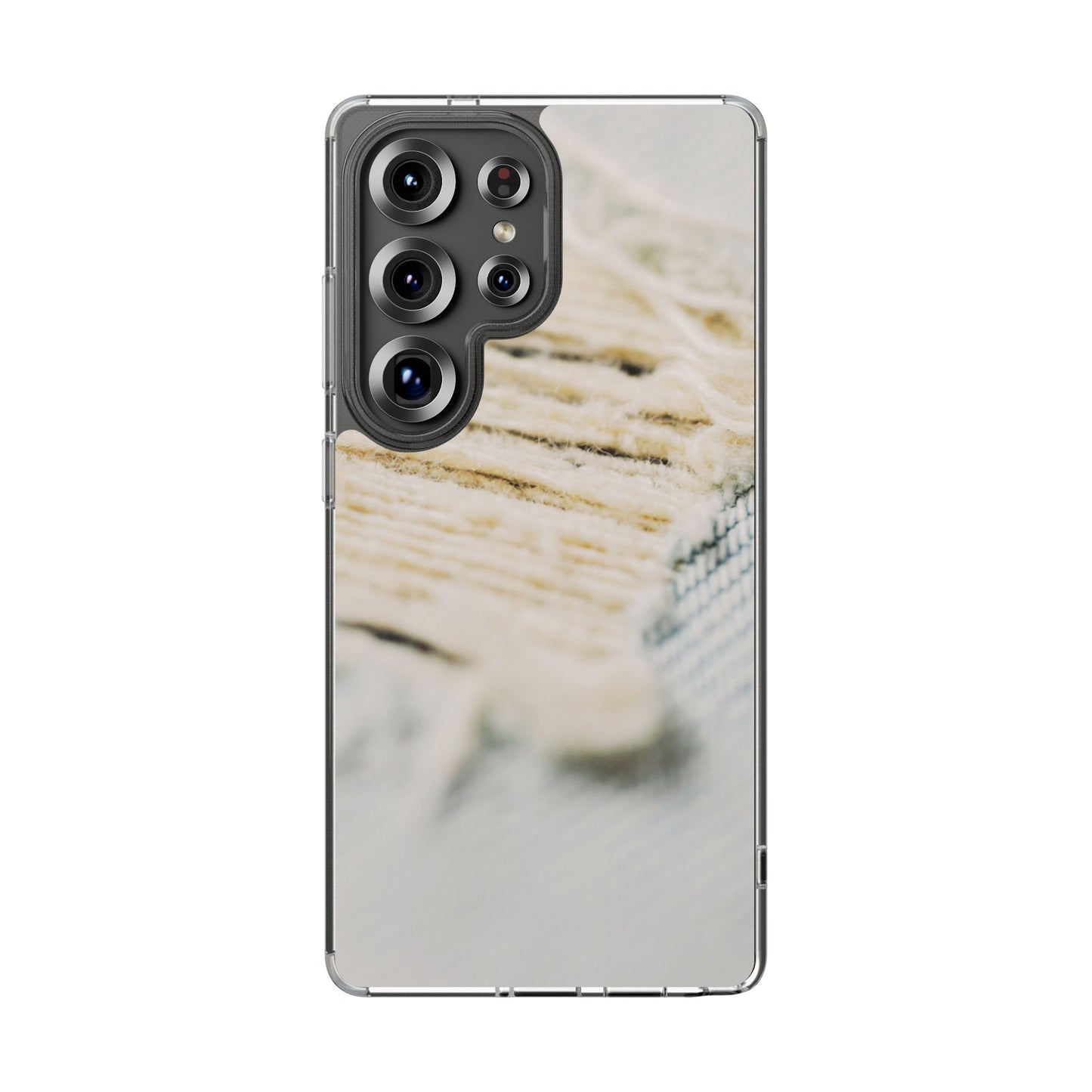 Clear Phone Case – Woven Warmth