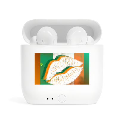 Wireless Earbuds – Irish Lip St. Patrick’s Day Design