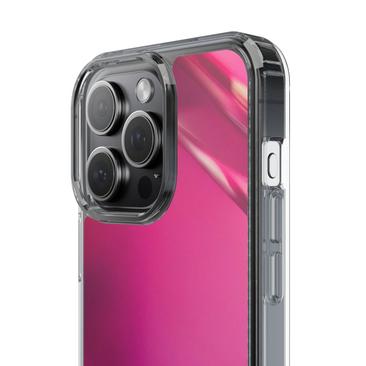 Clear Phone Case – Magenta Motion