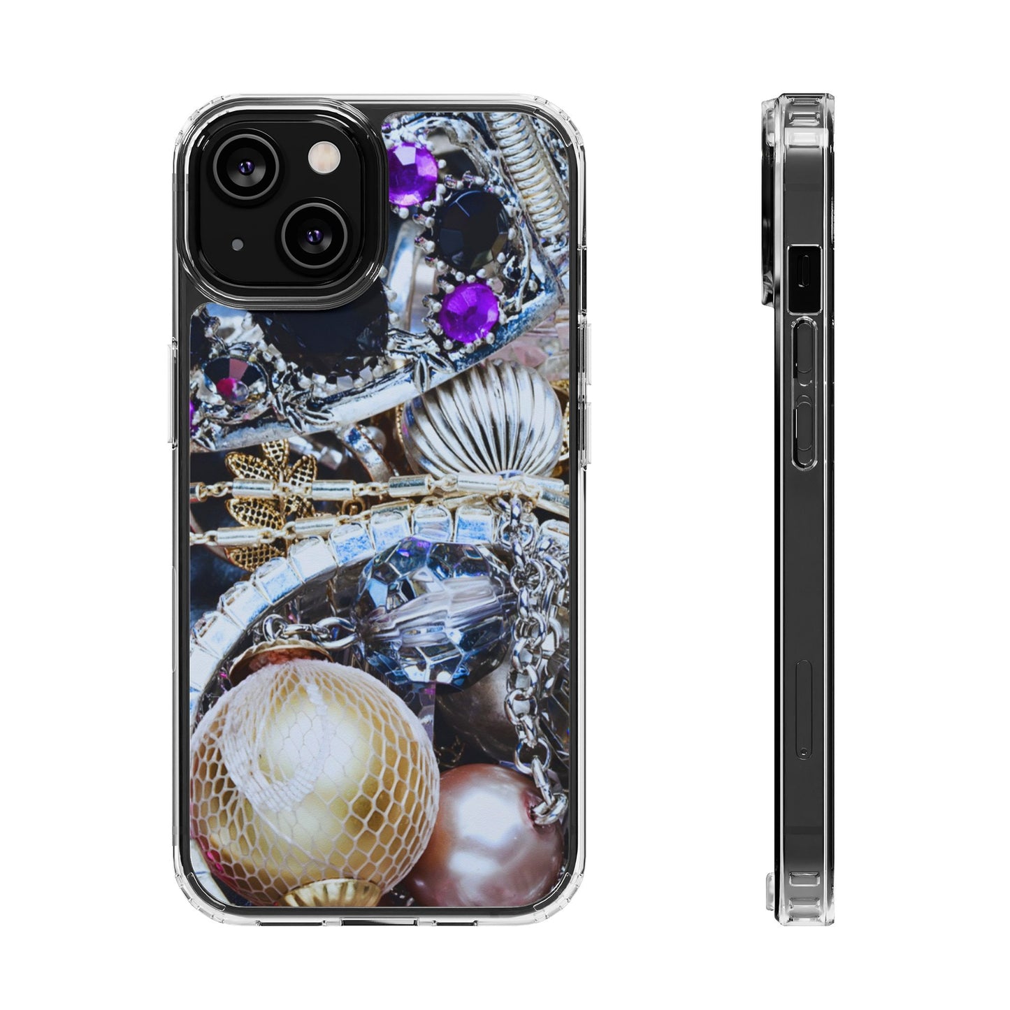 Clear Phone Case – Chrome Jewel