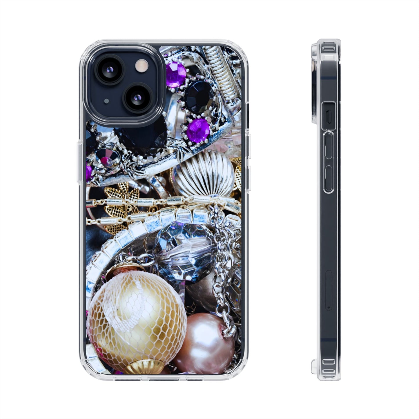 Clear Magnetic Phone Case – Chrome Jewel