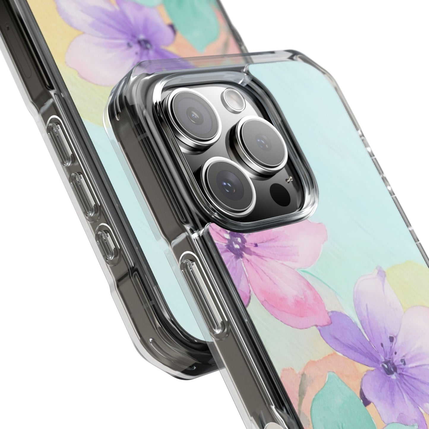 Clear Magnetic Phone Case – Water Petal
