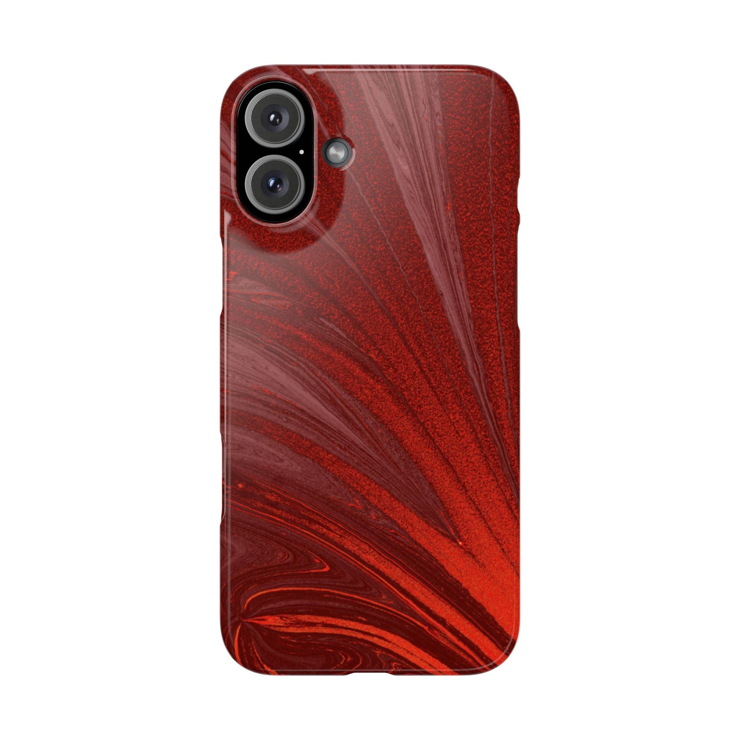 Slim Phone Case — Crimson Current