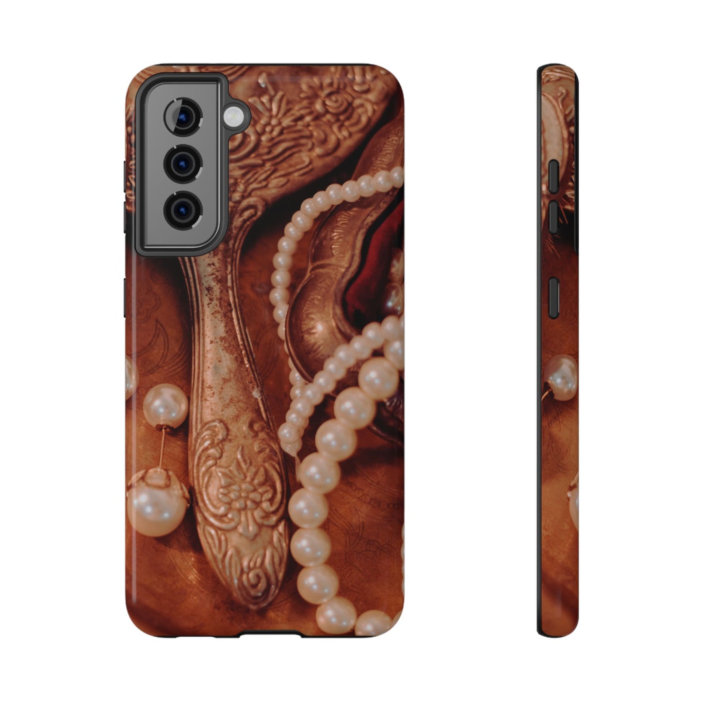 Impact-Resistant Phone Case – Bronze Vanity
