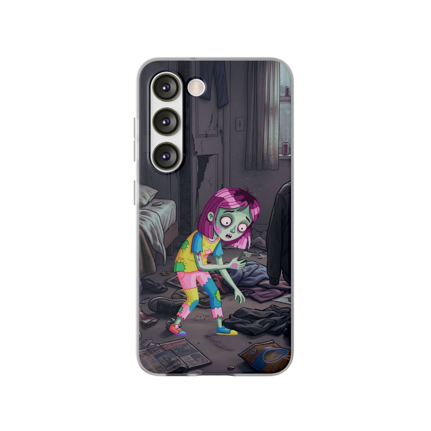Zombie Girl Phone Case — Cute Creepy Cartoon Phone Cover