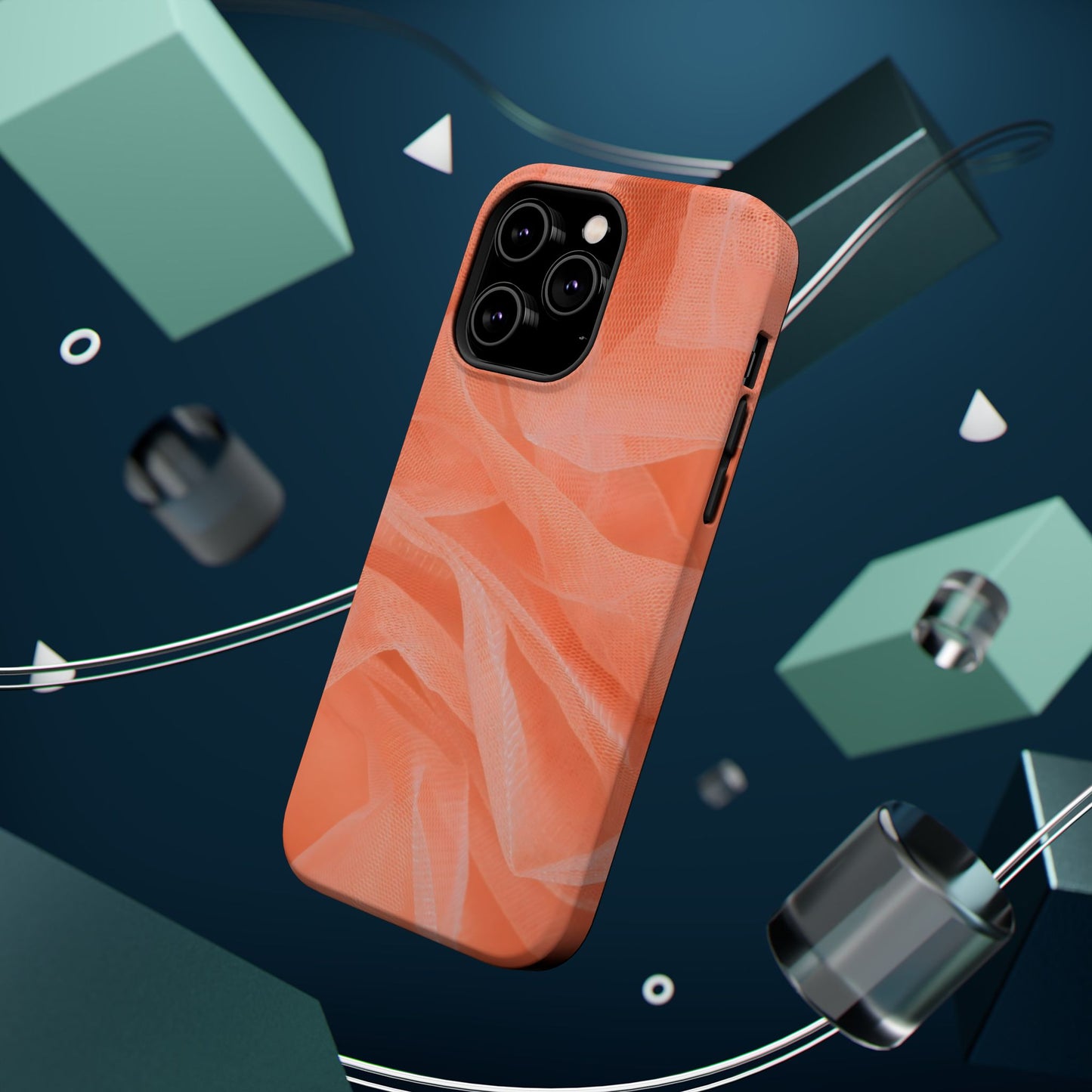Wireless-Charging Compatible Case – Coral Veil