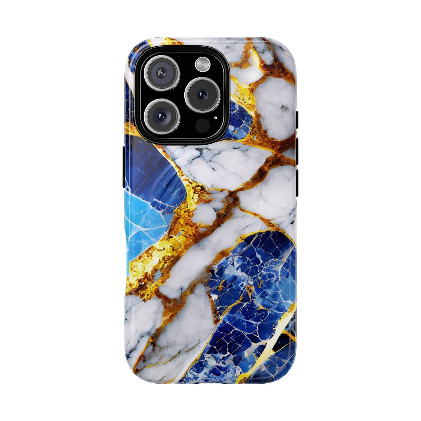 Protective Magnetic Phone Case – Sapphire Veins