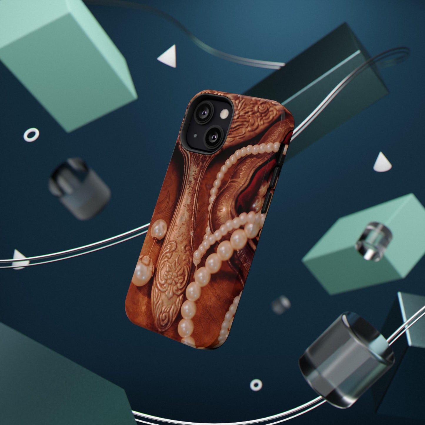 Impact-Resistant Phone Case – Bronze Vanity