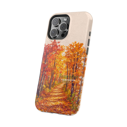 Wireless-Charging Compatible Case – Autumn Remembered – Compatible with iPhone 13–17 & Samsung Galaxy S25–S26 Series