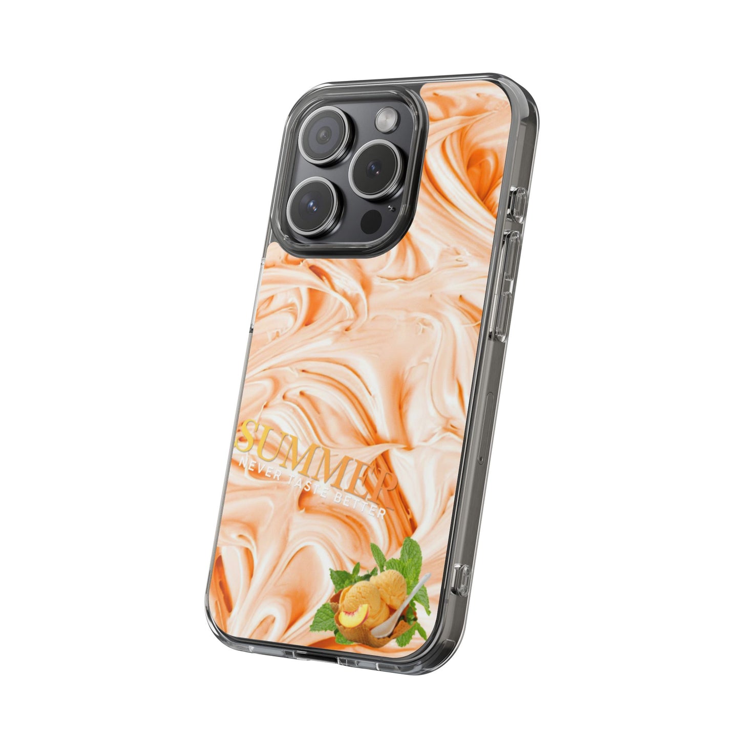 Clear Phone Case – Peach Sorbet
