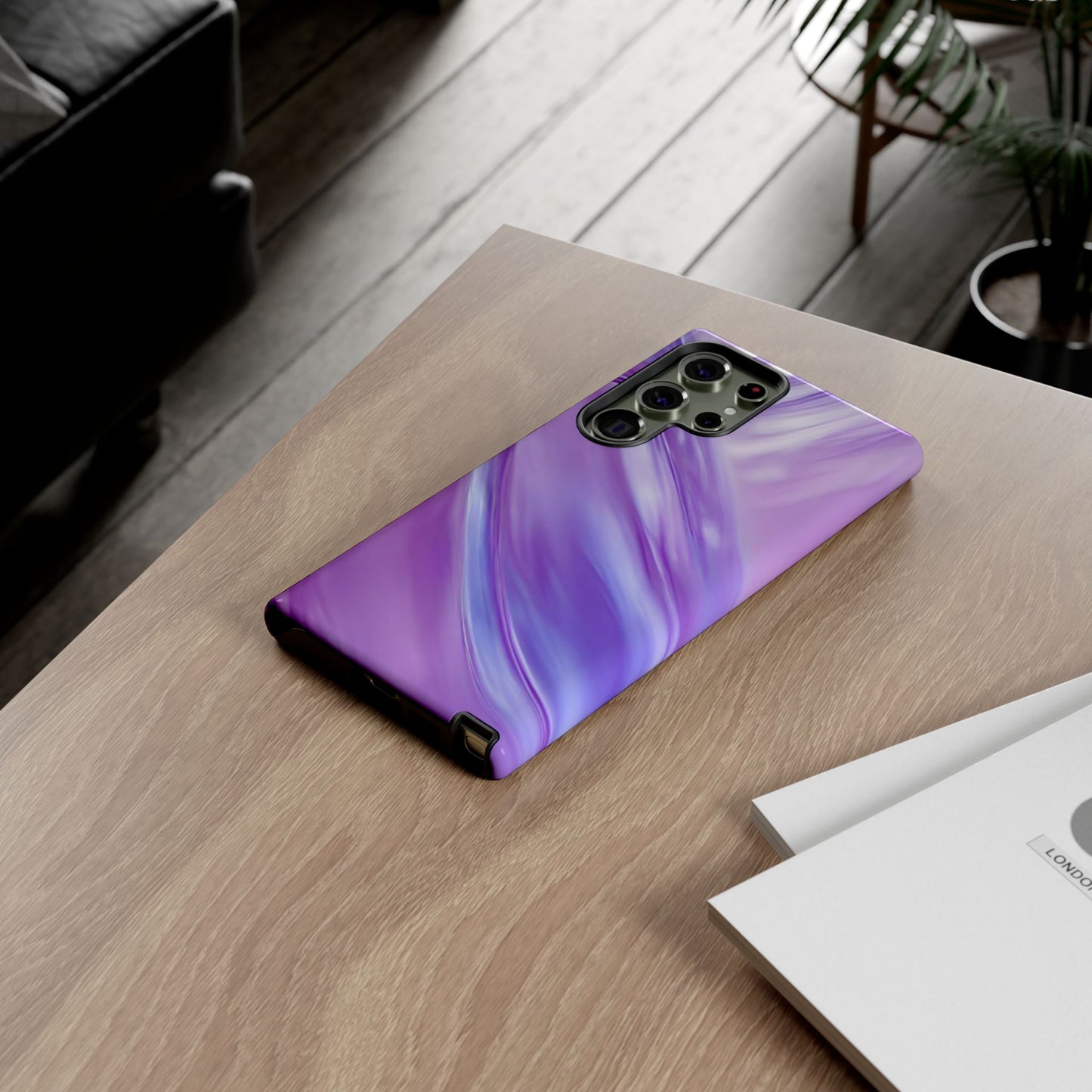 Protective Phone Case – Lavender Wave