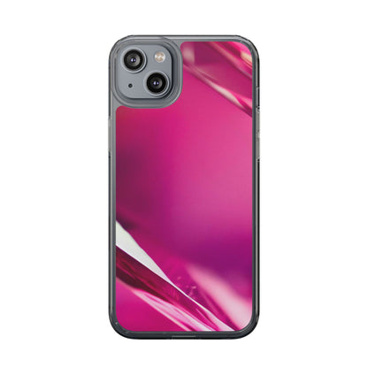 Clear Phone Case – Magenta Motion