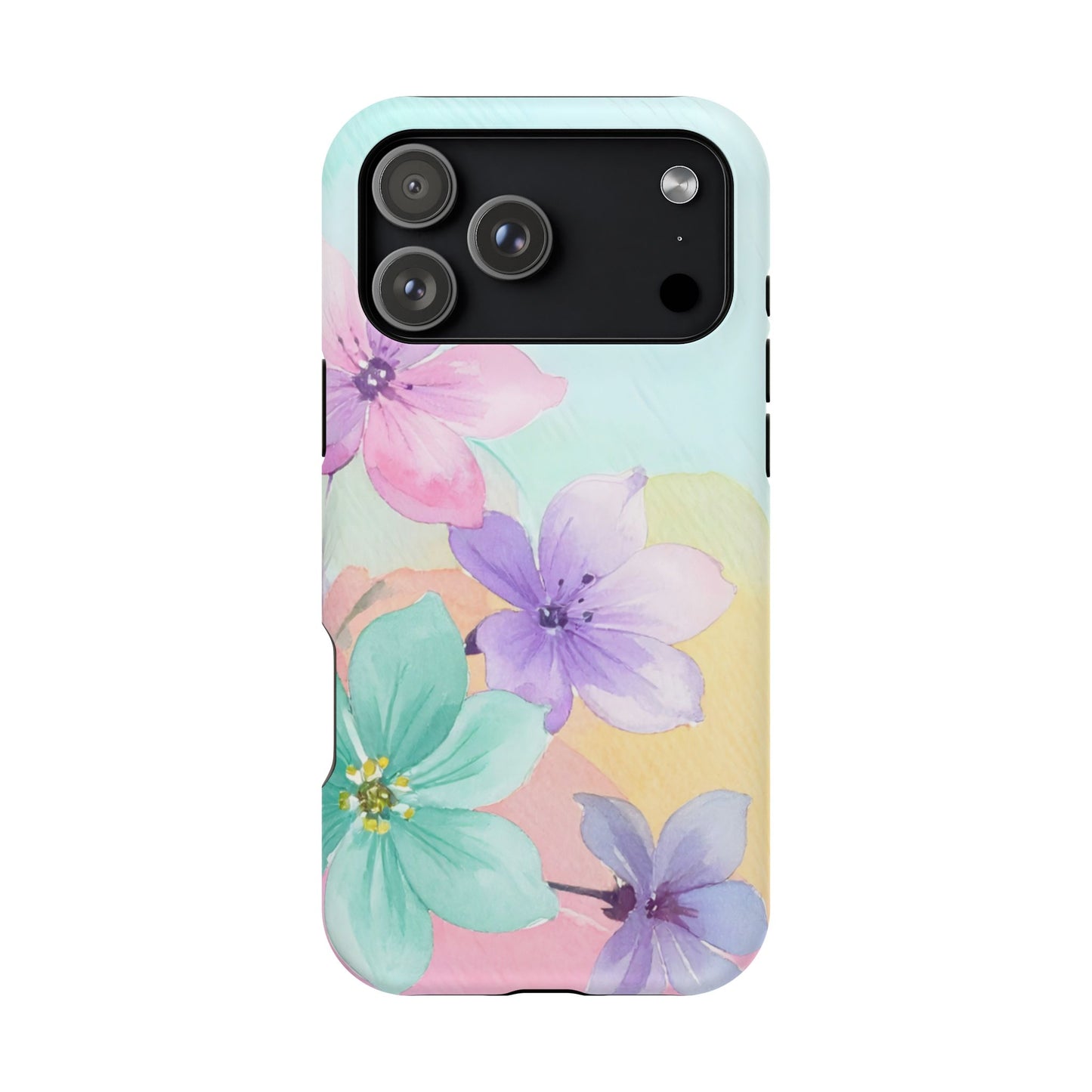 Impact-Resistant Phone Case – Water Petal