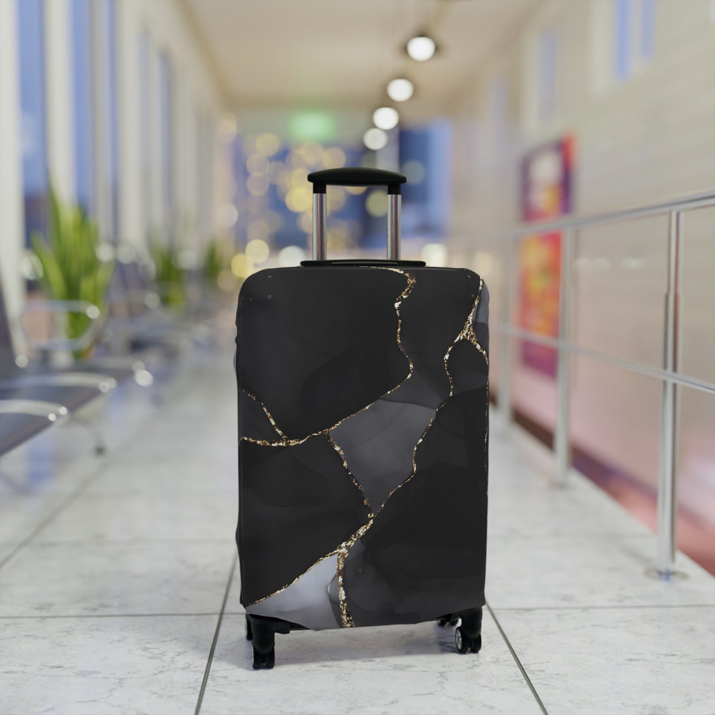 Luggage Cover – Obsidian Vein
