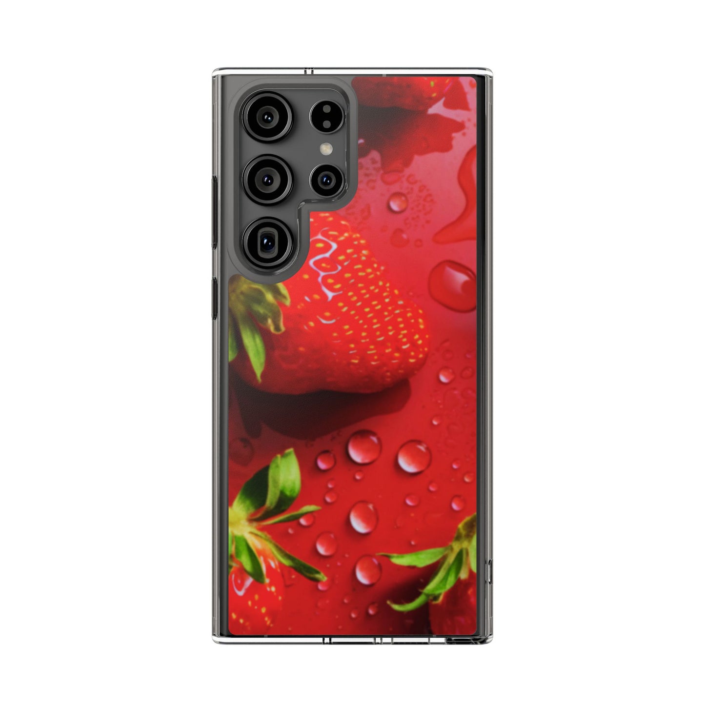 Clear Phone Case – Strawberry Drip